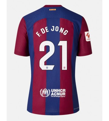 Barcelona Frenkie de Jong #21 Hjemmedrakt 2023-24 Kortermet